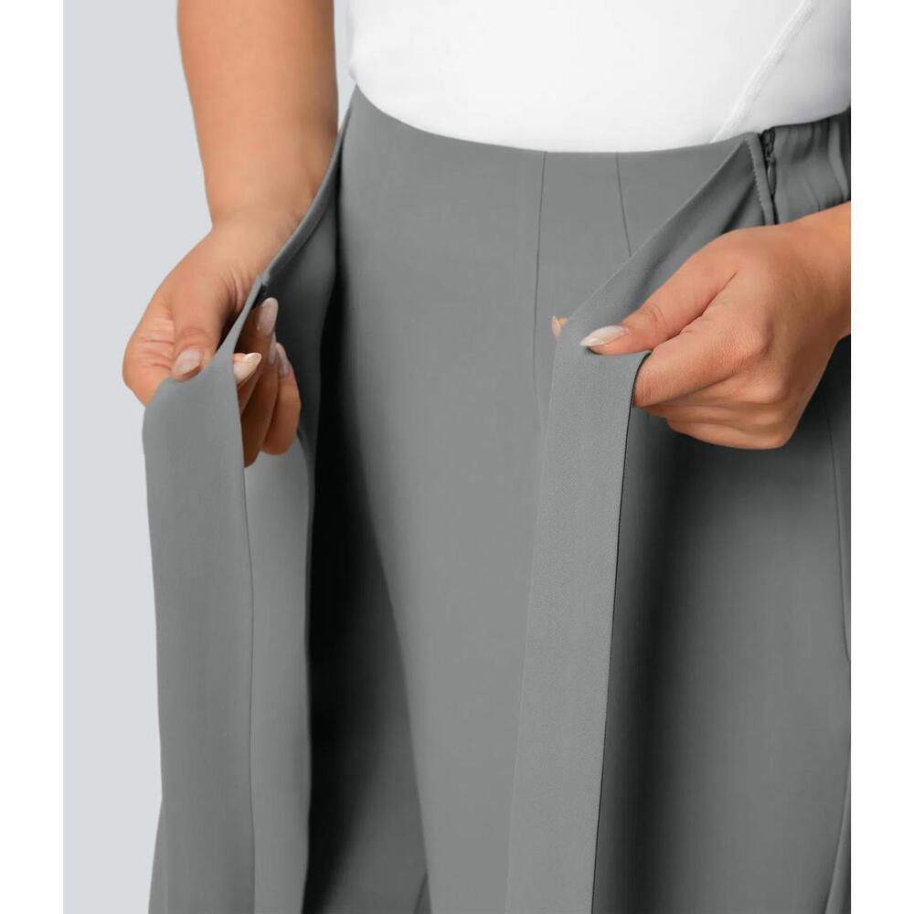 NWT Halara Flex™ High Waisted Tie Side Wide Leg Work Pants Size Small Petite - Picture 3 of 10